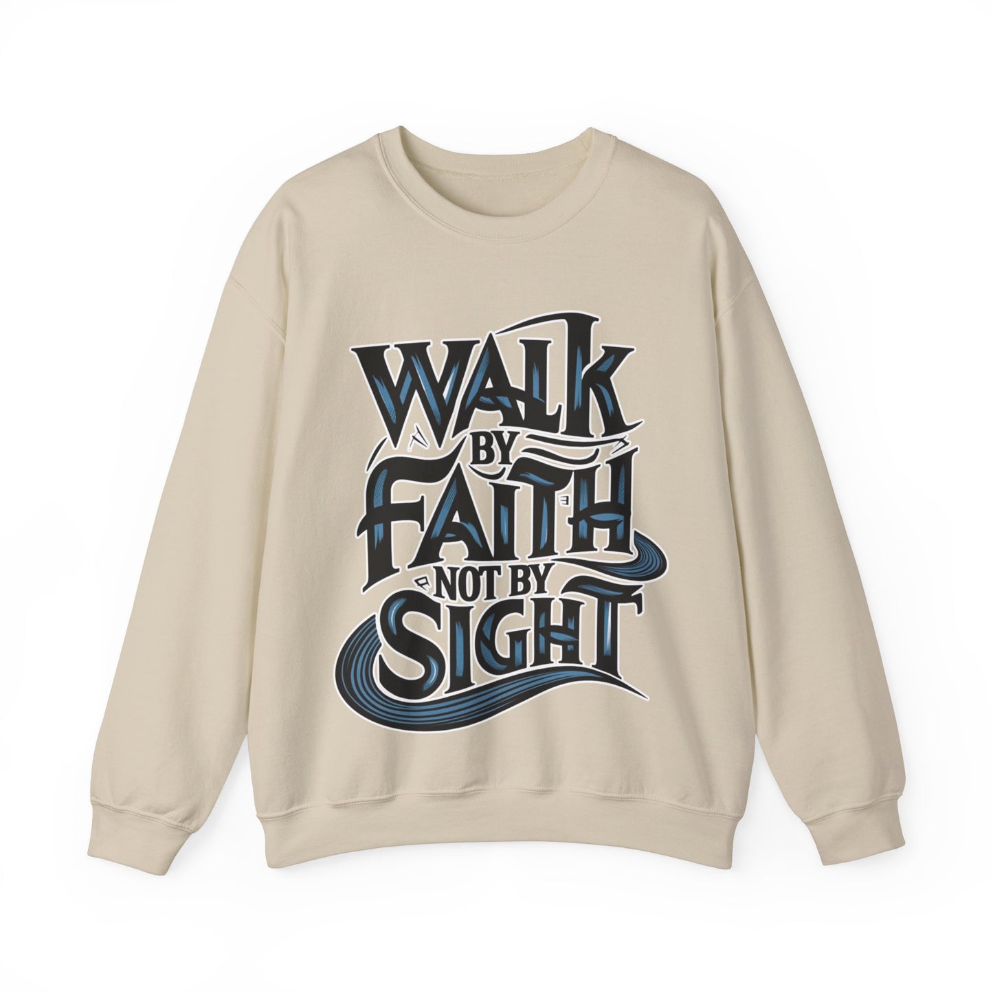 Walk by faith, not by sight Christian sweatshirt, Bible Verse, Easter Gift, Easter Shirt,  Religious Gifts, Valentines Day