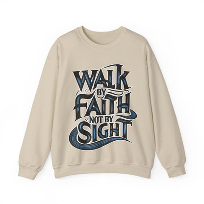 Walk by faith, not by sight Christian sweatshirt, Bible Verse, Easter Gift, Easter Shirt,  Religious Gifts, Valentines Day