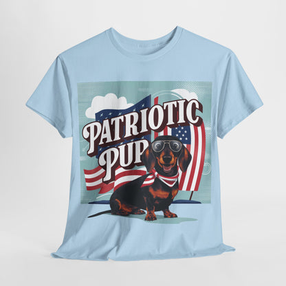 Retro Patriotic Pup T-Shirt, 4th of July Shirt, Fourth of July Shirt, American Dog Mama Shirt, Patriotic Dog Mom Shirt, Independence Day