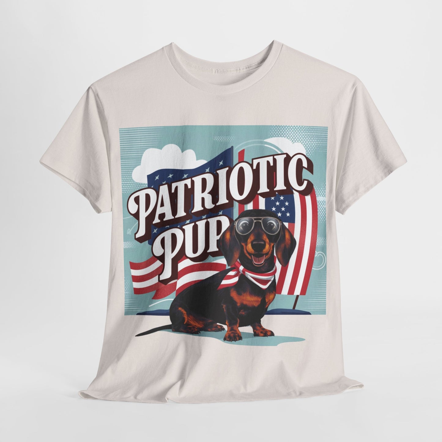 Retro Patriotic Pup T-Shirt, 4th of July Shirt, Fourth of July Shirt, American Dog Mama Shirt, Patriotic Dog Mom Shirt, Independence Day