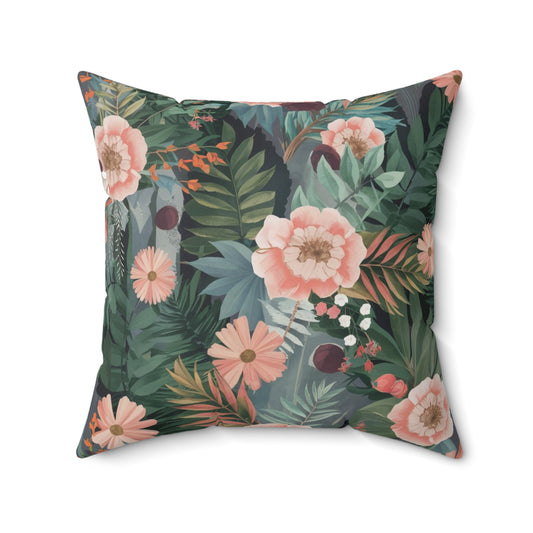 Bohemian Floral Throw Pillow - Spring/Summer Collection