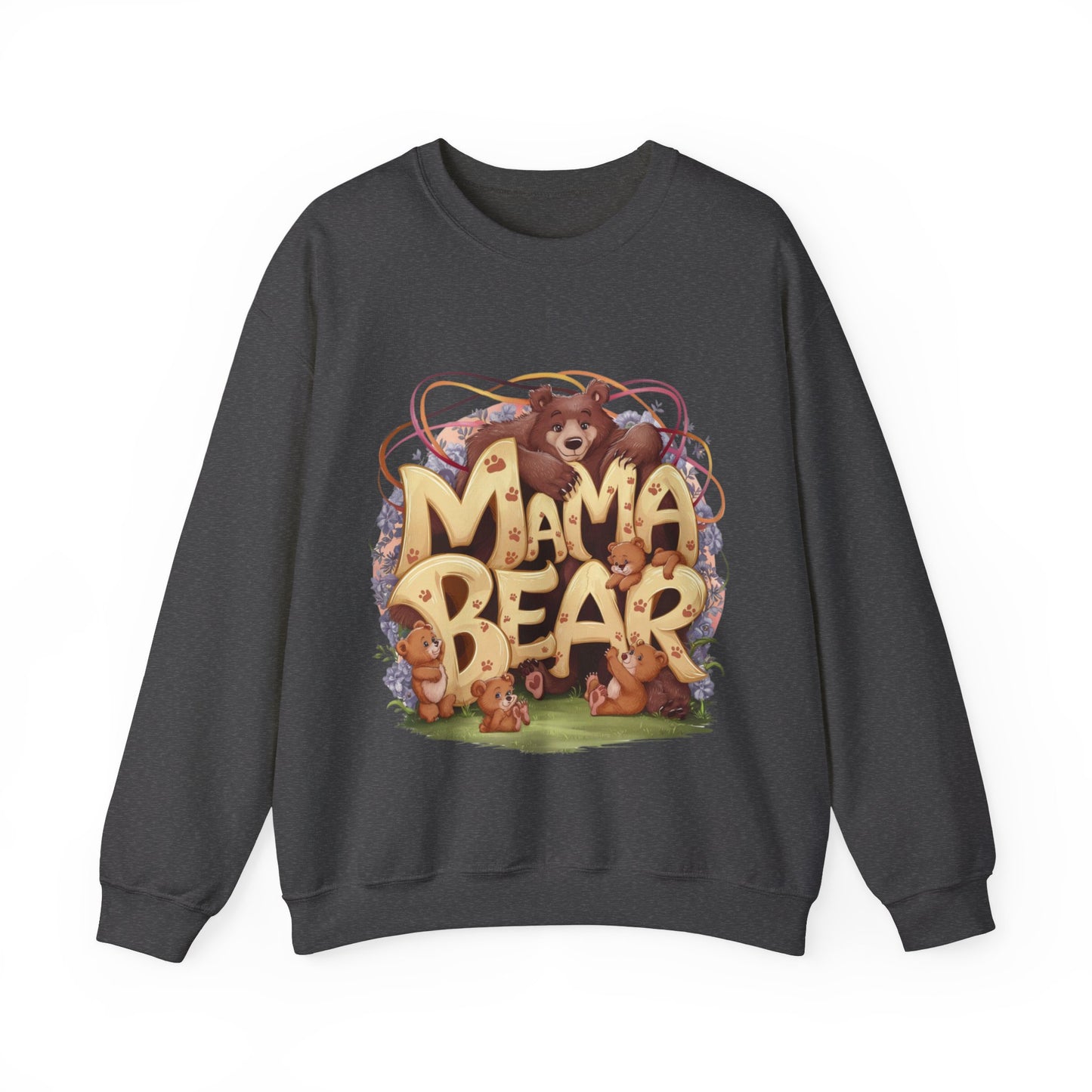 Sweatshirt Mama bear watches 4 children, mother day, new beby.