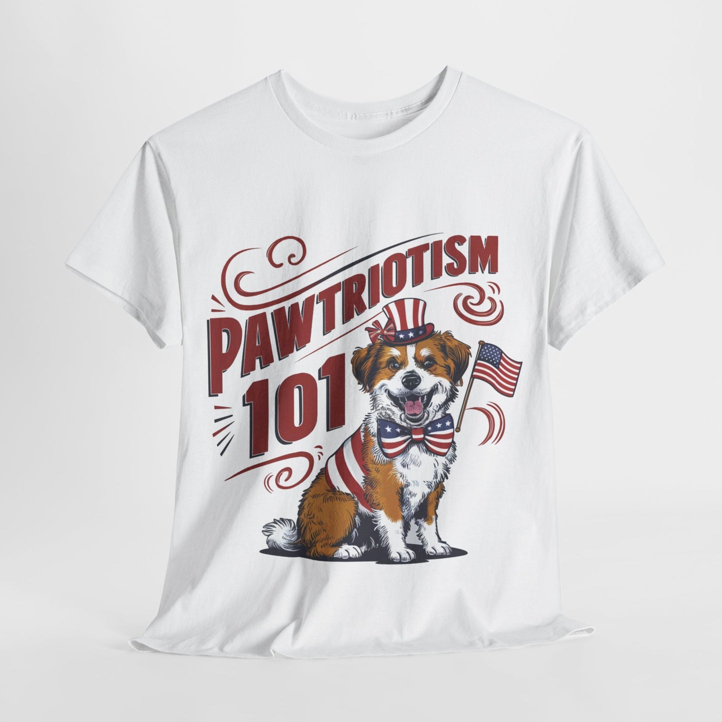 Pawtriotism 101 T-Shirt, 4th of July Shirt, Fourth of July Shirt, American Dog Mama Shirt, Patriotic Dog Mom Shirt, Independence Day