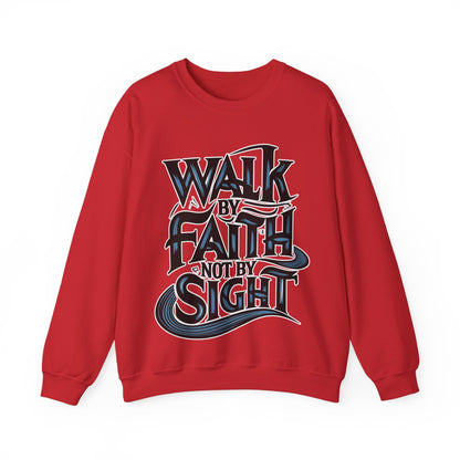 Walk by faith, not by sight Christian sweatshirt, Bible Verse, Easter Gift, Easter Shirt,  Religious Gifts, Valentines Day