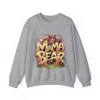 Sweatshirt Mama bear watches 4 children, mother day, new beby.