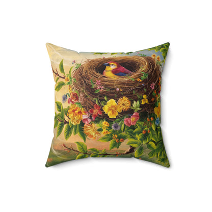 Pillow floral bird nest, loving mother