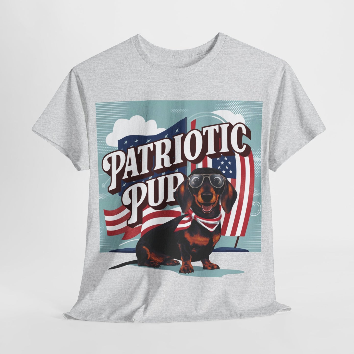 Retro Patriotic Pup T-Shirt, 4th of July Shirt, Fourth of July Shirt, American Dog Mama Shirt, Patriotic Dog Mom Shirt, Independence Day