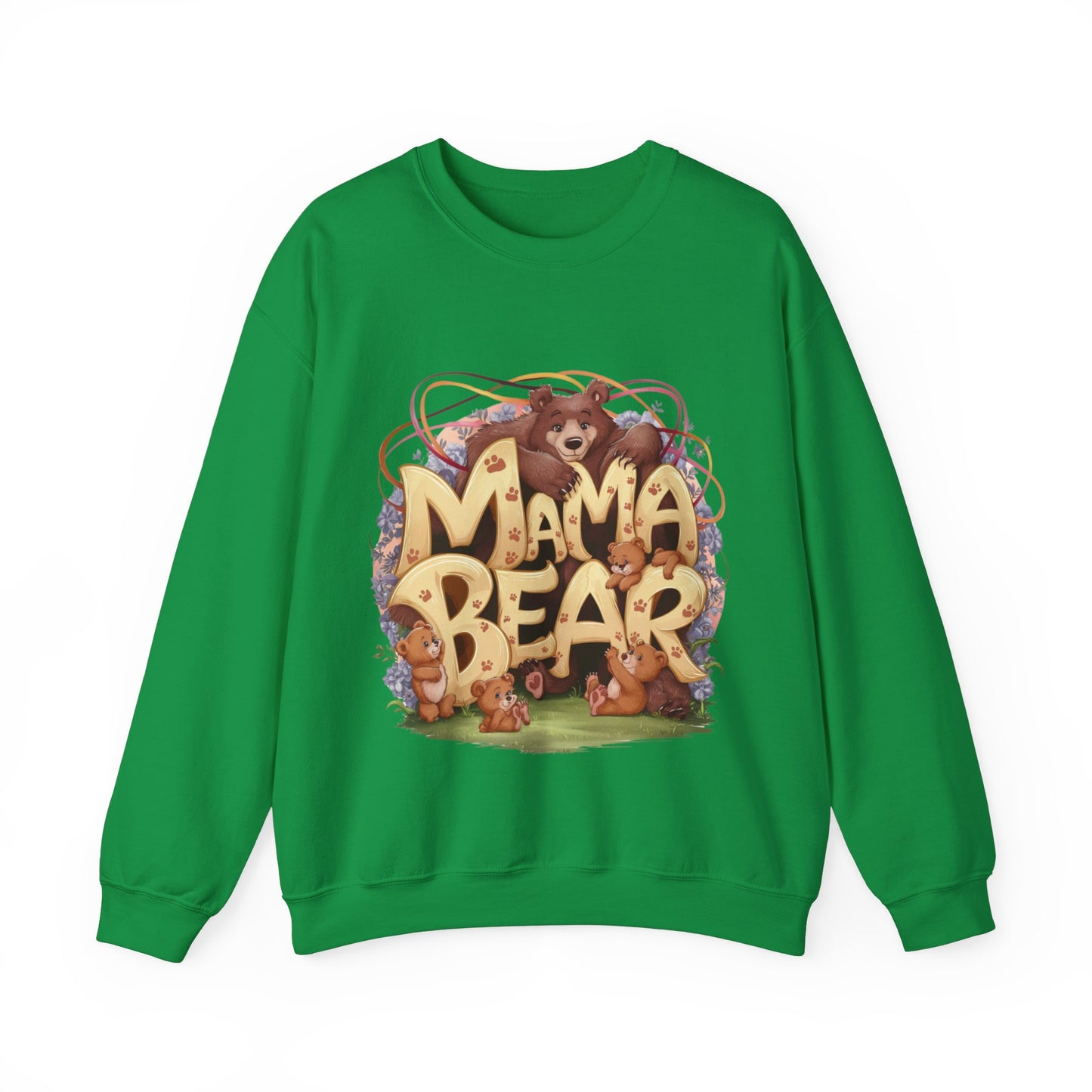 Sweatshirt Mama bear watches 4 children, mother day, new beby.