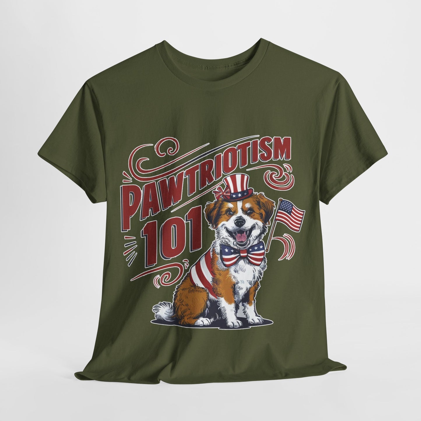 Pawtriotism 101 T-Shirt, 4th of July Shirt, Fourth of July Shirt, American Dog Mama Shirt, Patriotic Dog Mom Shirt, Independence Day