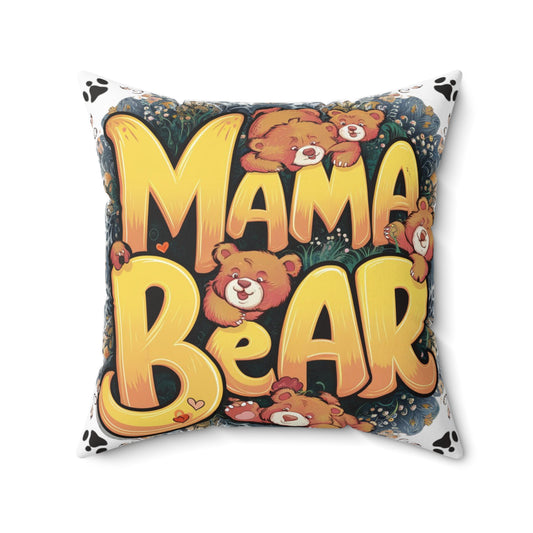 Pillow Mama bear with cubs, mother day, new beby.