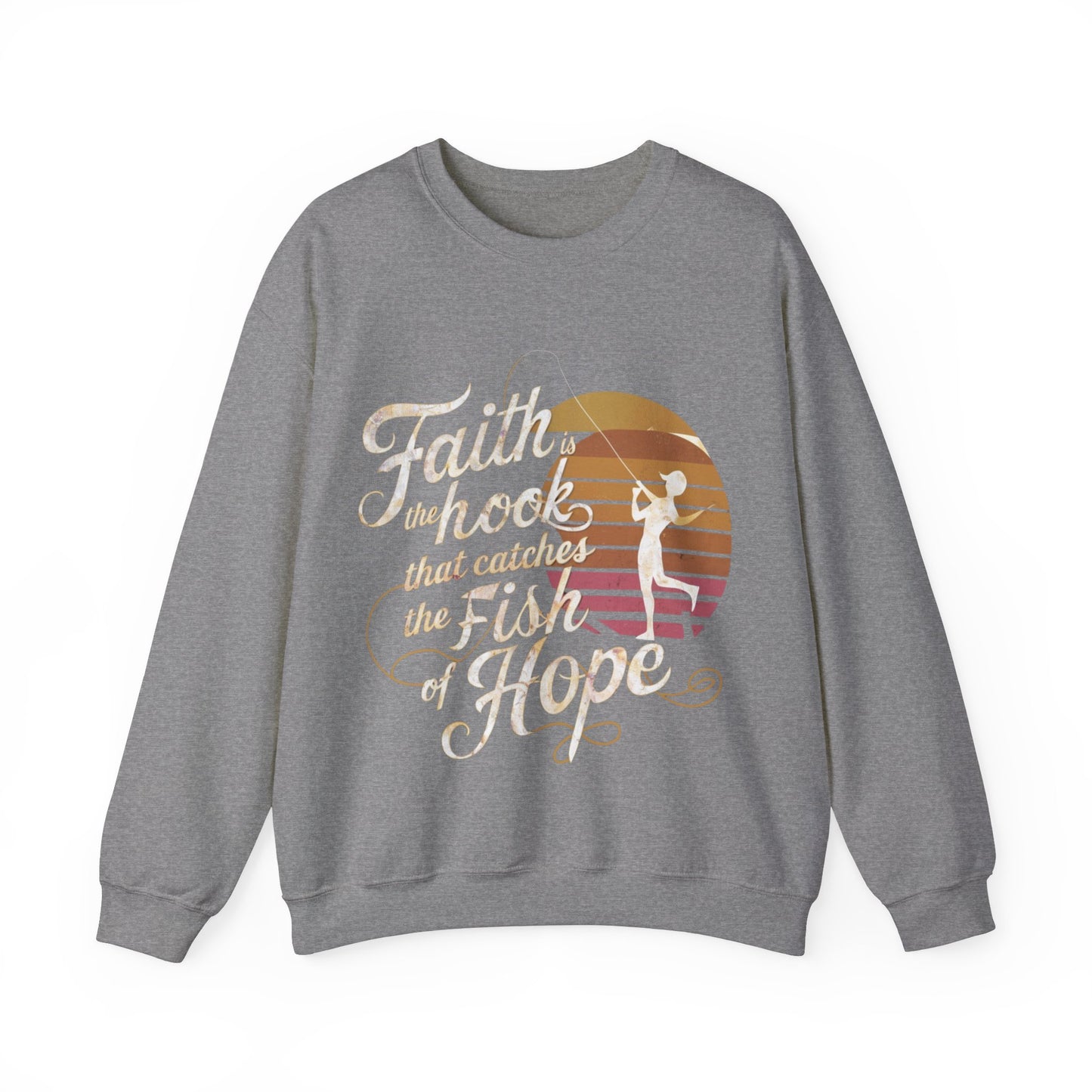 Hope's Catch: Faith-Inspired Sweatshirt