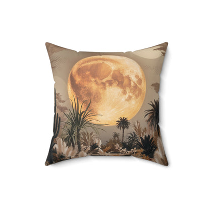 A captivating minimalist and surreal pillow that showcases a dreamy landscape