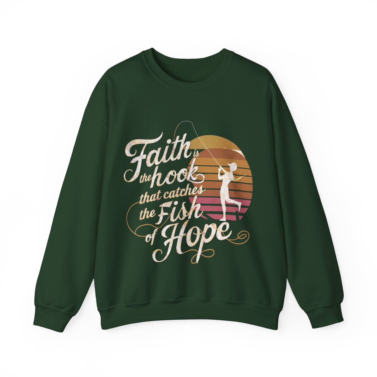 Hope's Catch: Faith-Inspired Sweatshirt