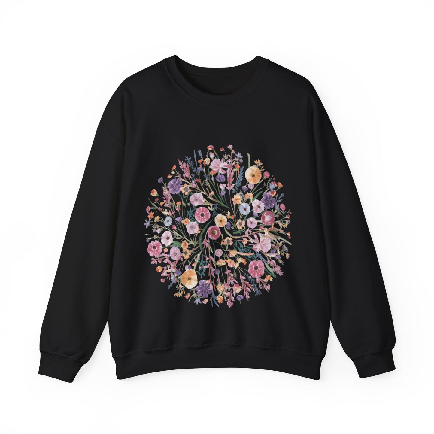 Wildflower Sweatshirt, Flower Sweatshirt, Gift for Women, Ladies Sweatshirt, Flowers Lover Shirt, Wild Flowers Shirt, Floral Sweatshirt