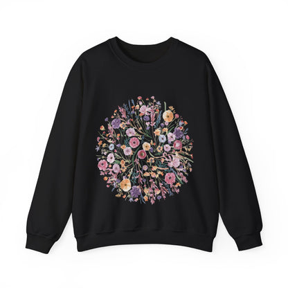 Wildflower Sweatshirt, Flower Sweatshirt, Gift for Women, Ladies Sweatshirt, Flowers Lover Shirt, Wild Flowers Shirt, Floral Sweatshirt