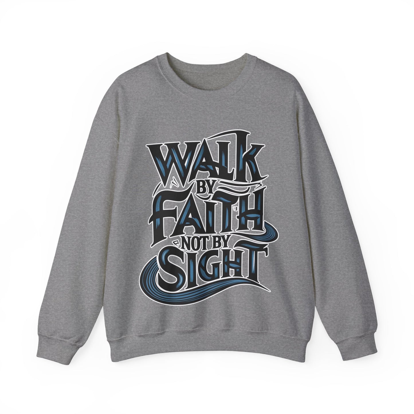 Walk by faith, not by sight Christian sweatshirt, Bible Verse, Easter Gift, Easter Shirt,  Religious Gifts, Valentines Day