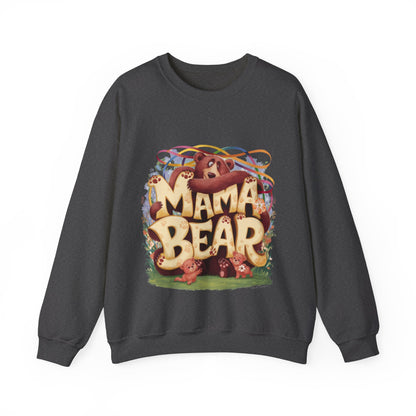 Sweatshirt Mama bear watches 2 children, mother day, new beby.