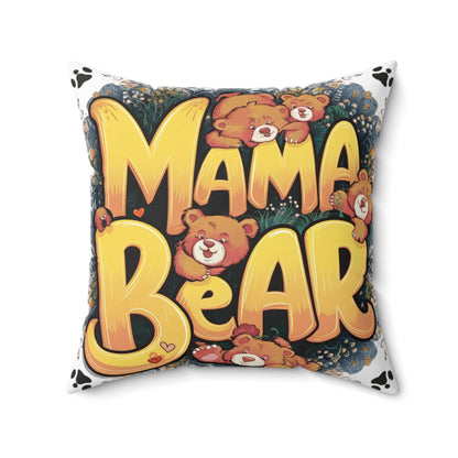 Pillow Mama bear with cubs, mother day, new beby.