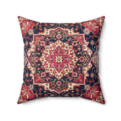 Turkish Rug Style Pillow, Boho Cushion, Moroccan Persian Pillow