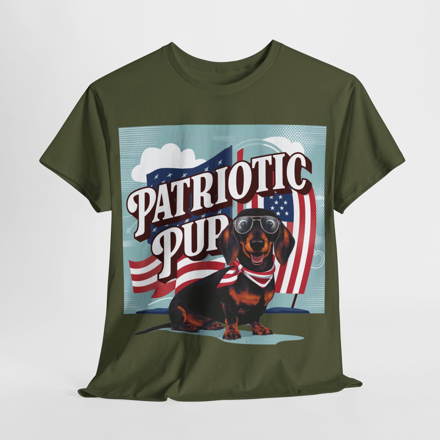 Retro Patriotic Pup T-Shirt, 4th of July Shirt, Fourth of July Shirt, American Dog Mama Shirt, Patriotic Dog Mom Shirt, Independence Day