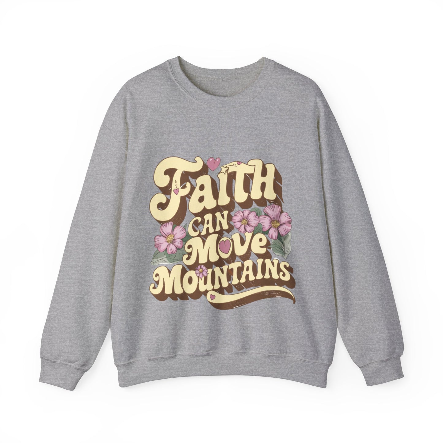 Faith Can Move Mountains, Christian Shirt, Bible Verse Shirt, Christian Comfort Colors, Oversized Jesus Tshirt