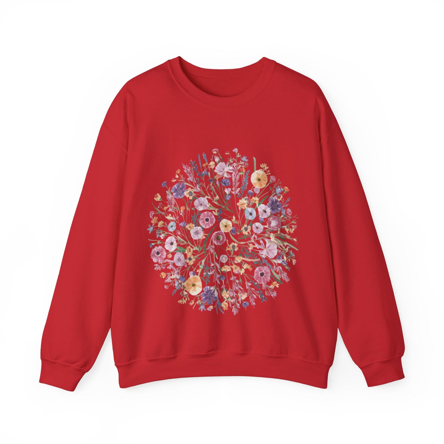 Wildflower Sweatshirt, Flower Sweatshirt, Gift for Women, Ladies Sweatshirt, Flowers Lover Shirt, Wild Flowers Shirt, Floral Sweatshirt