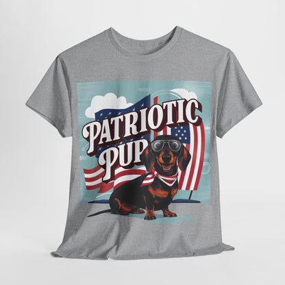 Retro Patriotic Pup T-Shirt, 4th of July Shirt, Fourth of July Shirt, American Dog Mama Shirt, Patriotic Dog Mom Shirt, Independence Day