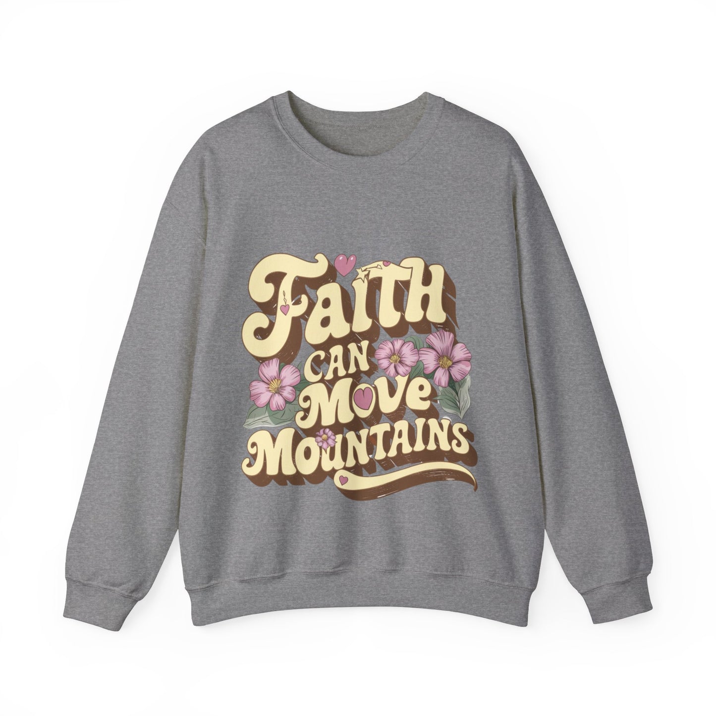 Faith Can Move Mountains, Christian Shirt, Bible Verse Shirt, Christian Comfort Colors, Oversized Jesus Tshirt