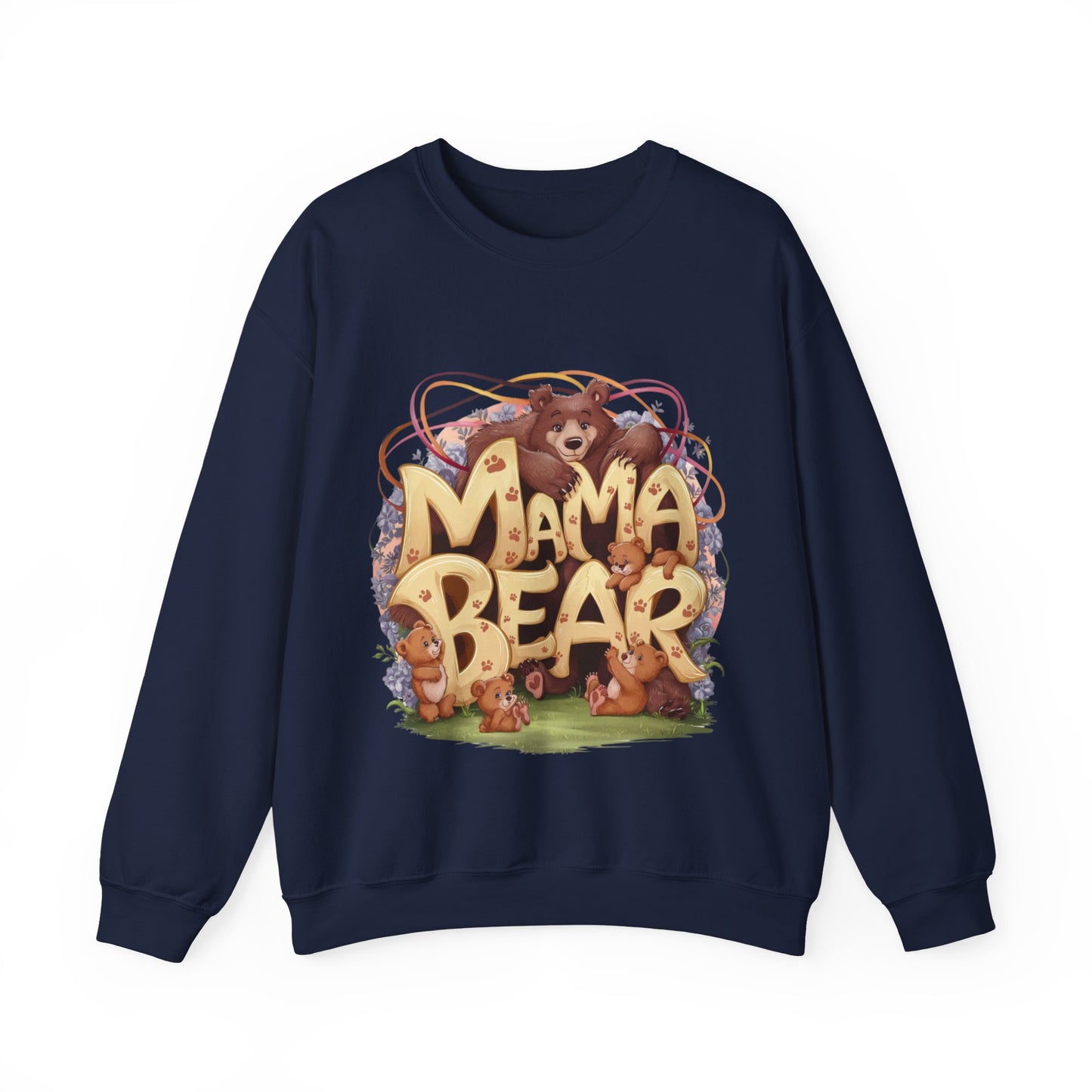 Sweatshirt Mama bear watches 4 children, mother day, new beby.