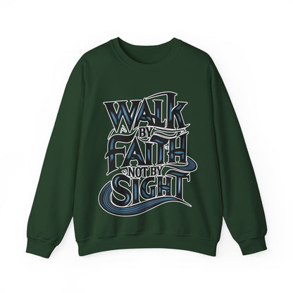 Walk by faith, not by sight Christian sweatshirt, Bible Verse, Easter Gift, Easter Shirt,  Religious Gifts, Valentines Day