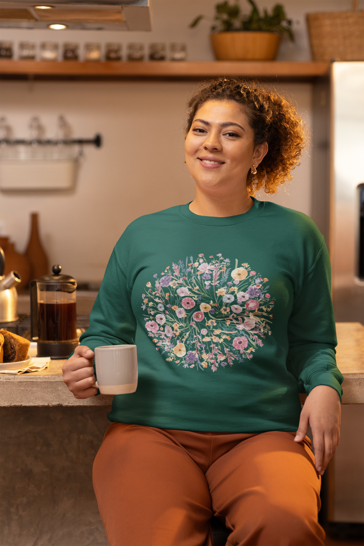 Wildflower Sweatshirt, Flower Sweatshirt, Gift for Women, Ladies Sweatshirt, Flowers Lover Shirt, Wild Flowers Shirt, Floral Sweatshirt