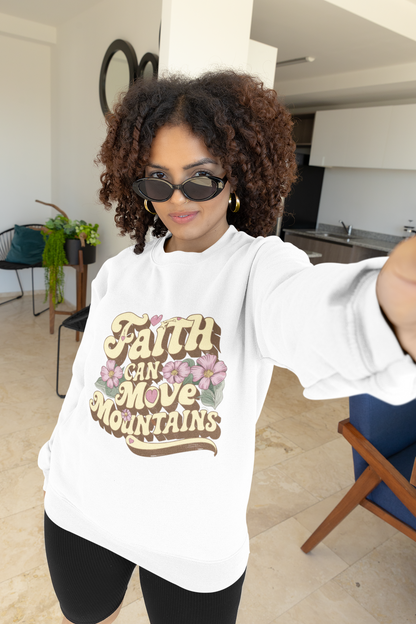 Faith Can Move Mountains, Christian Shirt, Bible Verse Shirt, Christian Comfort Colors, Oversized Jesus Tshirt