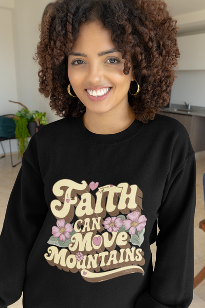 Faith Can Move Mountains, Christian Shirt, Bible Verse Shirt, Christian Comfort Colors, Oversized Jesus Tshirt