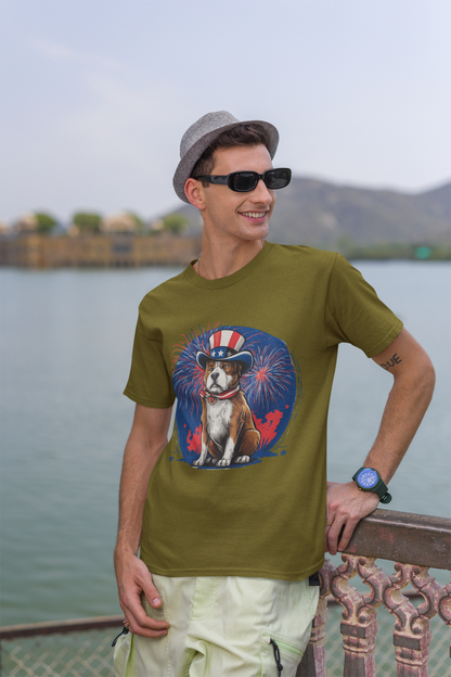 July 4th Proud Pup , American Dog Mama Shirt, Patriotic Dog Mom Shirt, Independence Day